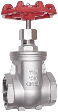 1-1/4" NPT 304Stainless Steel Gate Valve DN32 by Unknown
