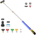 Jet Nozzle High Pressure Hose Nozzle, Upgraded Extendable Power Washer Wand by CARFKA