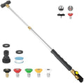 Jet Nozzle High Pressure Hose Nozzle, Upgraded Extendable Power Washer Wand by CARFKA