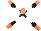 Garden Lawn Sprinkler Irrigation System 20 Pieces of Five-Fog Cooling Nozzle Micro-Irrigation System Garden Greenhouse Adjustable Sprinkler with 1/2 Inch Connector IT096 - Image 2