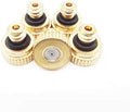 50Pcs Brass Irrigation Thread Mist Nozzle Low Pressure Misting Sprayer Water Nozzles UNC10-24 for Dust Control Outdoor Cooling System(0.3mm) by Unknown