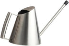 Stainless Steel Watering Can for Indoor Plants Long Spout Metal Pot Ergonomic Handle Large Opening Easy Refill Gardening Tool for Houseplants and Flowers by Gogogmee