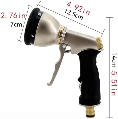 Garden Water Hose Nozzle, Heavy-Duty Metal, Durable And Not Easy To Rust, Car Wash, Gardening Watering Tool Boquillas - Image 3