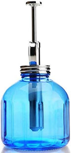 Plant Mister- Blue Color Glass Bottle & Brass Sprayer (Chrome) - Image 2