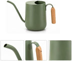 Indoor Plant Watering Can, Stainless Steel Long Spout Watering Can for Potted, Balcony Pots and Home Care Stainless Steel Indoor Plant Long Spout Metal Waterer Balcony Planter Pour Control Care - Image 5
