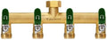 4 Way Garden Hose Splitter, 3/4" GHT Outdoor Water Spigot Splitter by Yayamz