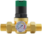Pressure Regulator Heavy Duty Brass Replacement Fittings with Gauge by Unknown