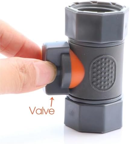Expandable Garden Hose Repair Kit 4PCS Plastic 3/4" Male/Female Tap Quick Connecter with Valve for Garden Hose Extend Repair Fittings Tube Adapter Joint(B) - Image 3