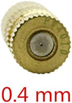 Gardening Irrigation Dripper Brass High Pressure Mist Cooling Nozzle with External Thread Garden Tools and Equipment Industrial Cooling System 1 Piece (Color : 0.4 mm) - Image 2