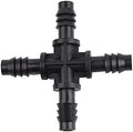 Hose Fittings Adapters 10 Pieces of Miniature Drip Irrigation Barbs All 8/11 Mm Pipe Cross Connectors for Pipes Connector IT068 by Unknown