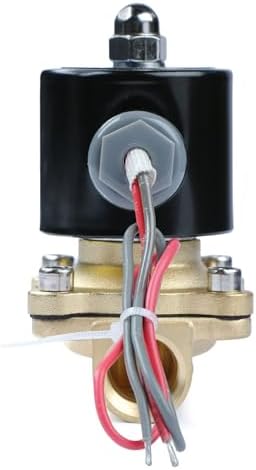 U.S. Solid 1/2" Brass Electric Solenoid Valve 24VAC Air Non-potable Water NBR Normally Closed - Image 5