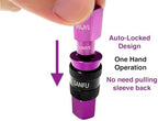 SANFU Air Hose Fittings, Aluminum AMT Universal Air Coupler and I/M Industrial Type Air Plug Kit, 1/4 Inch Threads Size, 1/4 Inch Body Size, 29 Pieces Air Compressor Accessories Fittings Kit(Purple) - Image 4