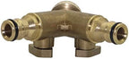 Generic Hose Connector Adapter 3/4"" Brass 2-Way Closing Joint with Valve Garden Faucet Manifold Water Pipe Joint Irrigation Copper Joint (Diameter : 1/2'')/1/2'' - Image 4