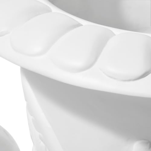 Classic Pedestal Urn Garden Planter, 30 Inch, White - Image 5