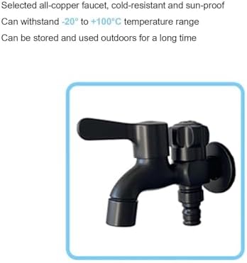 Outdoor Faucet Column, Freestanding Hexagonal Garden Water Column with Hook and Faucet Garden Hose Holder for Patio/Backyard - Image 3