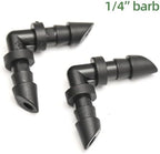 1/4" PVC Hose Barb Coupling Connector Automatic Drip Irrigation Connectors Garden Watering System Water Pipe(50pcs) - Image 2