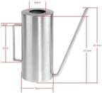 Watering Can Stainless Steel Long Mouth 1500ml for Plants - Image 2