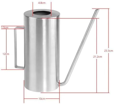 Watering Can Stainless Steel Long Mouth 1500ml for Plants - Image 2