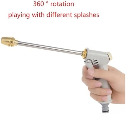 Stainless Steel High Pressure Hose Nozzle, 26 Inch Adjustable Spray Gun for Garden & Car Cleaning - Image 2