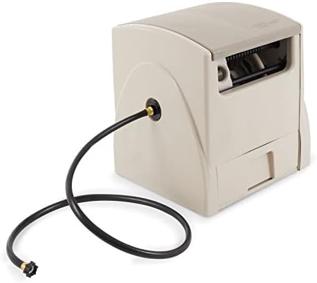 Suncast 2 Pack Automatic Rewind Garden Hose Reel, 100 ft. 5/8 in. Vinyl Hose Holder, Light Taupe - Image 6