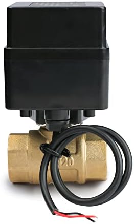 U.S. Solid Motorized Ball Valve- 1/2" Brass Ball Valve with Full Port, 9-36V AC/DC, 2 Wire Auto Return Setup, Normally Open (N/O) - Image 3