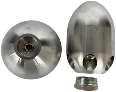 Stainless Steel Sewer Jetter Nozzle, 1" Female, Front 1 Back 8 - Image 7