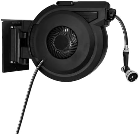 Proslat Stealth Slatwall Hose Reel with 80-Foot Hose and Nozzle by PROSLATGARAGE