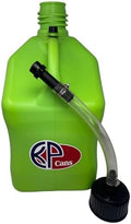 5.5 Gallon Square Utility Jug 1 Pack with 15" Clear Dispensing Hose Kit & Dual-Purpose Cap | BPA-Free Heavy-Duty Multi-Use Container for Water Storage, Automotive Fluids & Outdoor Applications by KOOLPRODUCTS