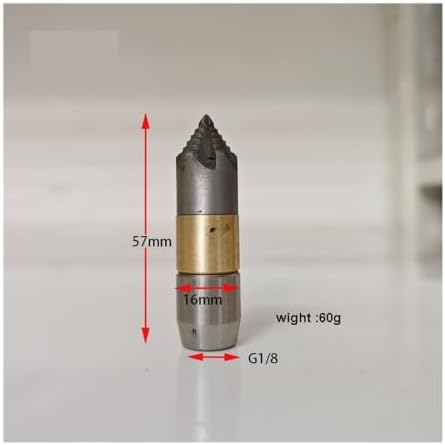 High Pressure Sewer Jetter Nozzle, 1/8" Female, Stainless Steel - Image 4