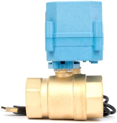 U.S. Solid WiFi Smart Motorized Ball Valve 1 inch NPT for Water Control & Irrigation, 2 Way Brass Electric Valve, USB Powered, LED Status Indicator, Flow Direction Window, Remote On/Off Control - Image 4