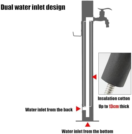25.9in Outdoor Antifreeze Water Column - Durable Garden Hydrant Tap with Faucet & Spray Gun for Efficient Lawn Irrigation, Perfect for Garden & Yard Use - Image 4