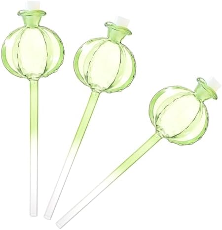 Plant Watering Globes Pomegranates Glass Water Bulbs for Indoor Plant Vacation Watering Self-Watering Stake by Unknown