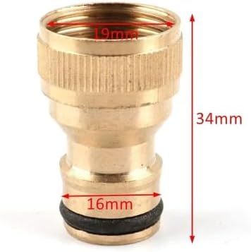 1pc Brass 1/2" 3/4“ 1 Inch Thread Quick Connector Garden Irrigation Connector Faucet Nozzle Adapter Water Gun Joints,Male,3l4,Brass - Image 2