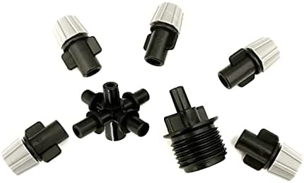 Garden Lawn Sprinkler Irrigation System Set of 10 Pieces of Five Fog Cooling Nozzles Garden Greenhouse Adjustable Spray Nozzle with 1/2 Inch Connector for Micro Irrigation IT105 - Image 5