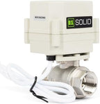 U.S. Solid 1/2 in Motorized Ball Valve with Programmable Auto On-Off Cycle Timer, 2-Way 304 Stainless Steel Electric Actuator, 00:00:00-99:59:59 Timing, IP67, AC/DC 9-24 V, NPT, for Water and Air - Image 4