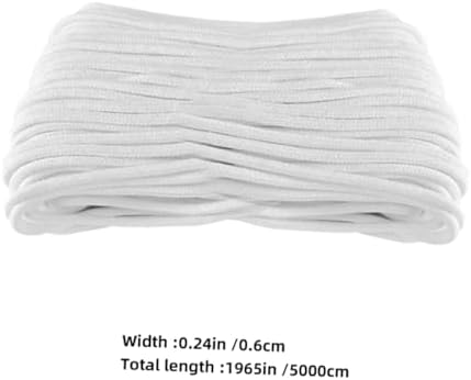 Toyvian Self Watering Cotton Rope Wick Cord for Potted Plants 6mm X 50m DIY Hydroponic Absorbent Gardening Cord Indoor Outdoor Automatic Irrigation Accessory - Image 2