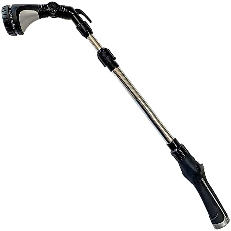 Garden Telescoping 23-30 Inches 8-pattern Water Wand, Pistol Hose Nozzle, Thumb Grip Sprayer, Soft Grip - Image 2
