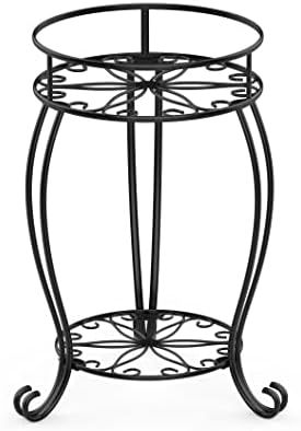 FaithLand 2 Tier Plant Stand and 2-Pack 8 Inch Self Watering Pots Bundle - Image 2