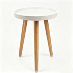 KGPLOME White Plant Stands Indoor with Raised Design and Heavy Wood Leg by KGPLOME