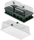 Vego garden Germination Bundle,4 Pack Jumbo and1 Pack Giga Seedling Trays with Seedling Tray Lids and 10" x 20" Bottom Watering Trays by Unknown