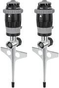 [2 Pack] RESTMO Gear Drive Sprinkler with Metal T-Spike Base,Gray by Restmo