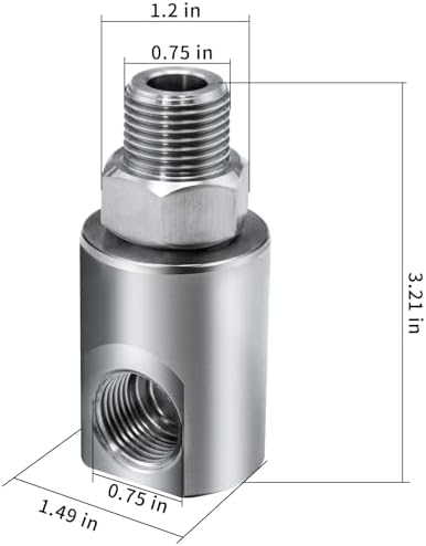 1/2 Inch MXF Heavy Duty Hose Reel Swivel with Grease Zerk - Hose Reel Parts Fitting with ISO 9001 Certification - Ideal for Home and Industrial Steel Hose Reels - Genuine Super Swivel - Image 4