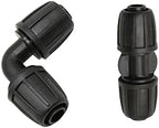 Xiaochen Garden Plumbing Hose Adapter 16 Mm Pe Hose Elbow Straight Barb Connector with Lock Nut 1/2" Hose 2-Way Garden Irrigation Drip Irrigation Accessories 20 Pieces (Color : Silver) - Image 4