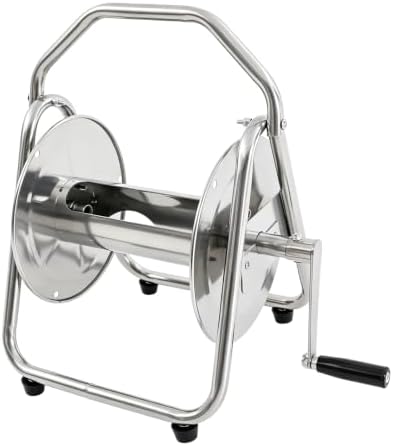 Freestanding Garden Hose Reel, Holds 131 Feet of 1/2-inch Hose by Yellulu