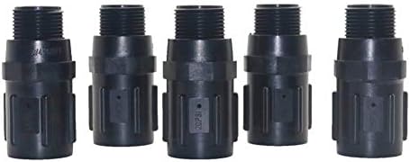 Leak-proof pipe hose fittings Preset Pressure Regulators with 3/4" FHT x MHT Hose Thread Reduces Incoming Water Pressure 15PSI To 45PSI Garden Watering 10 Pcs ( Color : 45PSI , Diameter : 3/4'' ) - Image 6