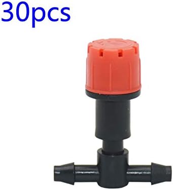 Gardening Watering System Tools 50-300pcs Garden Adjustable Nozzle with T-Shaped Barb Connector for Drip Irrigation Watering Sprinkler Drip Tip Dripper Flowerbed (Color : C x 50pcs) - Image 2