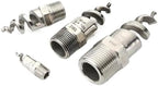 316L Stainless Steel Spiral Jet Nozzle - Full Cone Industrial Spray for Garden Use, Male Connection, Reducing Nipple Design(DN40) - Image 2