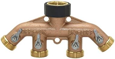 Garden Connector Adapter 3/4 Inch Threaded Four-way Garden Tap Water Dispenser Water Pipe Four-way Manifold Irrigation Valve Quick Connector 1pcs (Color : D) - Image 4