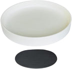 Yukfona Ceramic Plant Saucer Tray 1 Pcs 14 15 Inch White, 14.3" OD x13.5 ID x2 Deep| Fits Flower pots Bottom≤ 13.5",Heavy Duty Glazed Round Planter Drip with Catch Basin for Indoor Outdoor Plants by YUKFONA