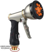 Heavy Duty Metal Garden Sprayer High Pressure Adjustable Water Hose Nozzle Multi Spray Gun for Plant Watering Irrigation(D2) - Image 2
